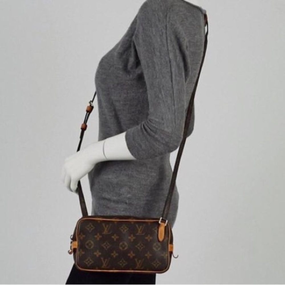 Louis Vuitton Brown Monogram Crossbody Bag - Picture 2 of 8
